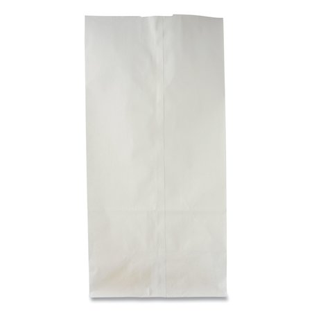 General Paper Bags, 35 lbs Cap., #10, 6.31"w x 4.19"d x 13.38"h, White, PK500 51030